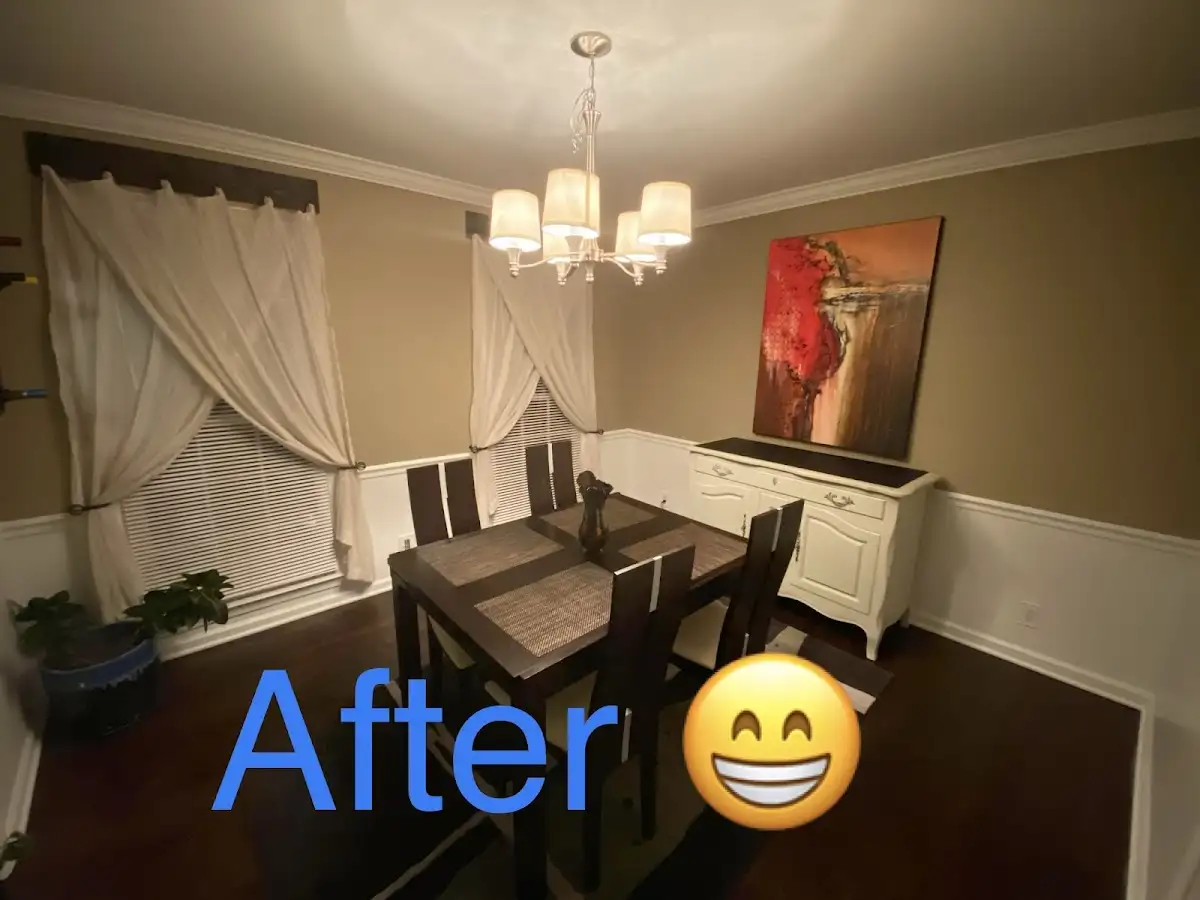 Professional dining room restoration after water damage in Addison