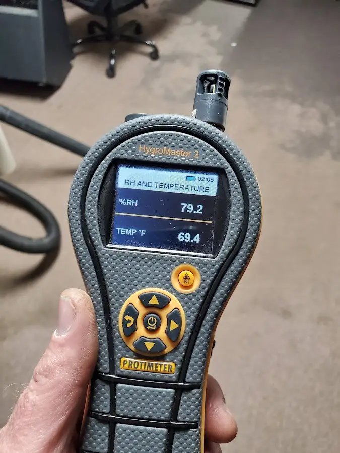Moisture meter humidity assessment for Mold Remediation & Removal in Addison