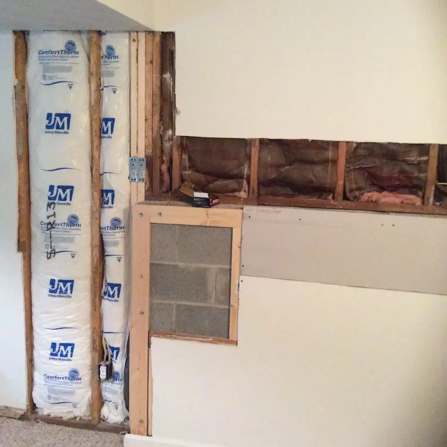 Wall insulation replacement during Contents Cleaning & Restoration in Addison